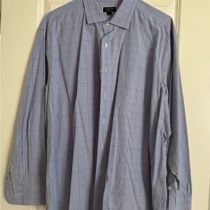 Club Room Light Blue Checked Men's Dress Shirt